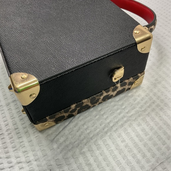 Aldo Jungle Print Mini Bag with Red Handle - Picture 4 of 7